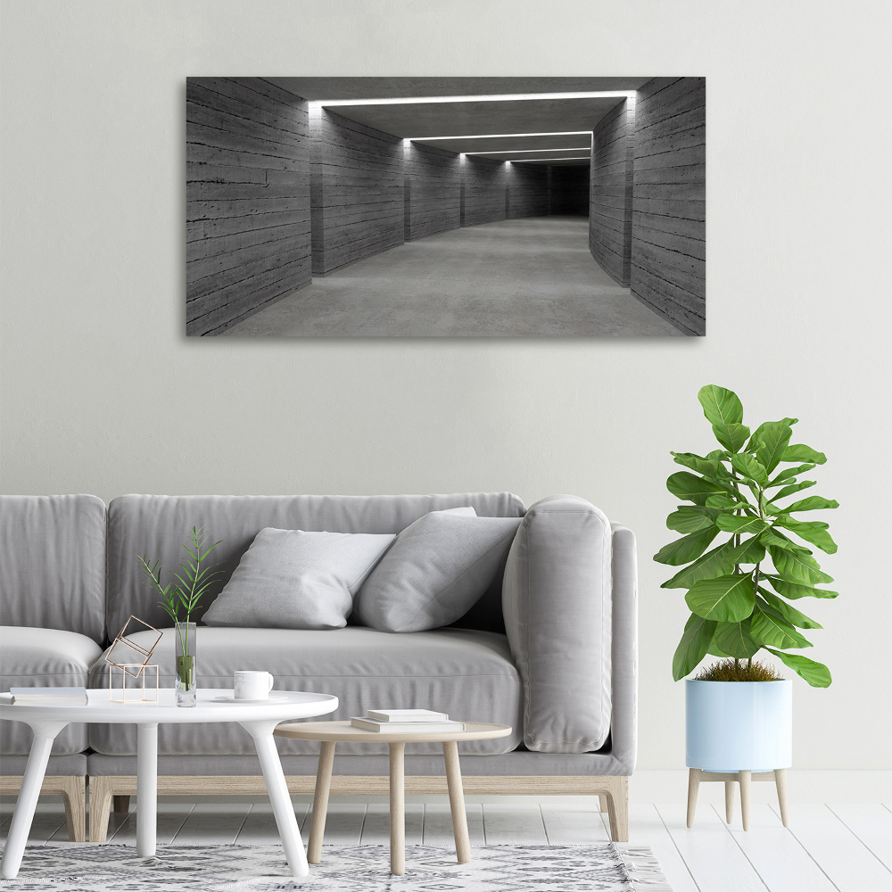 Tableau sur toile Tunnel en béton