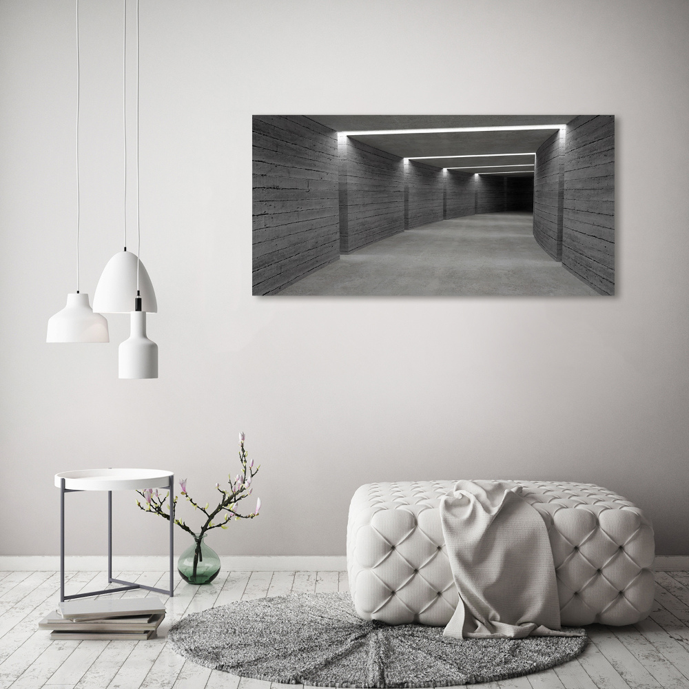 Tableau sur toile Tunnel en béton