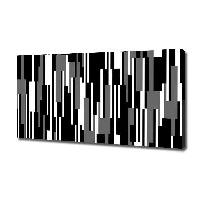 Tableau mural sur toile Noir et blanc lignes