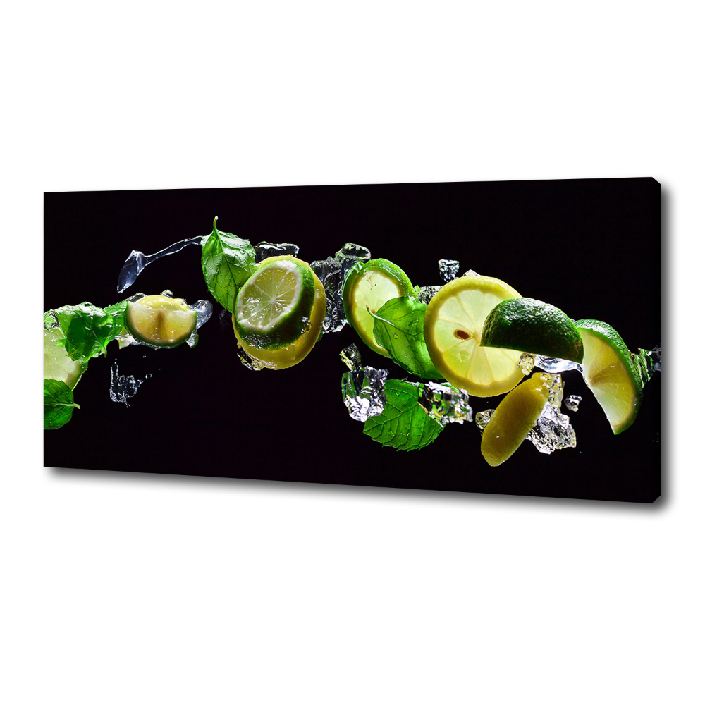 Tableau sur toile Tilleul et citron