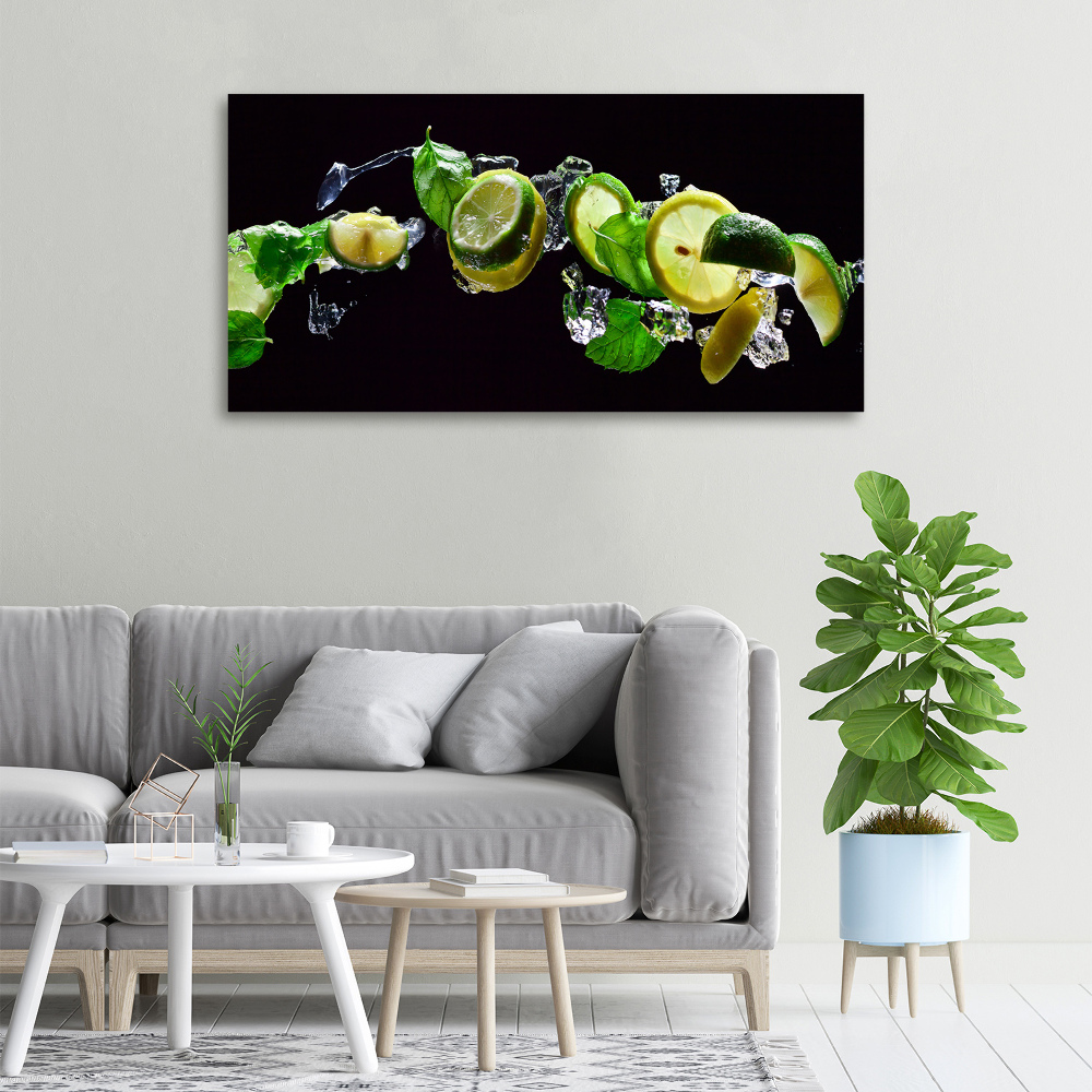 Tableau sur toile Tilleul et citron