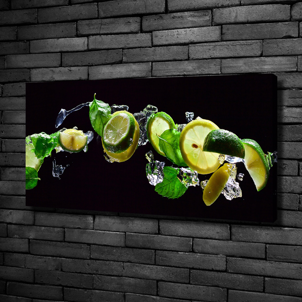 Tableau sur toile Tilleul et citron