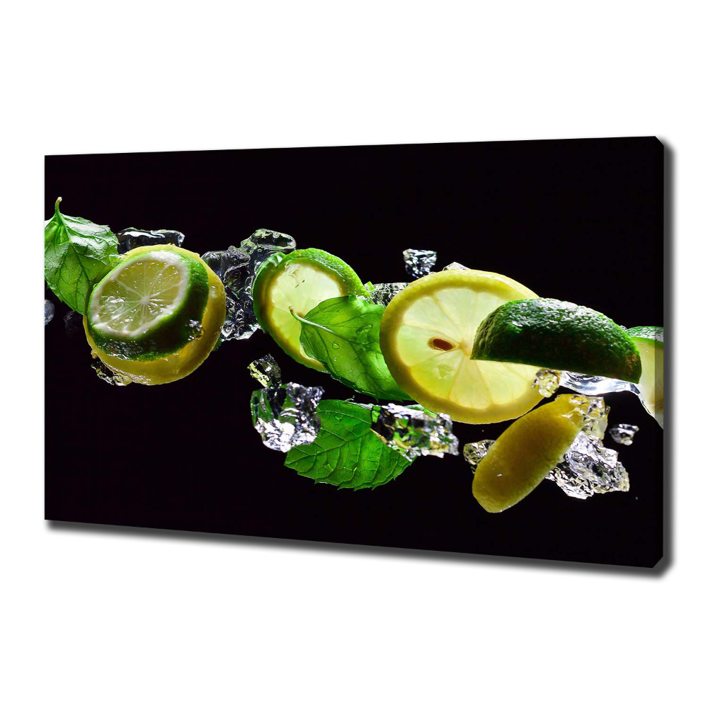 Tableau sur toile Tilleul et citron