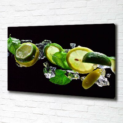 Tableau sur toile Tilleul et citron