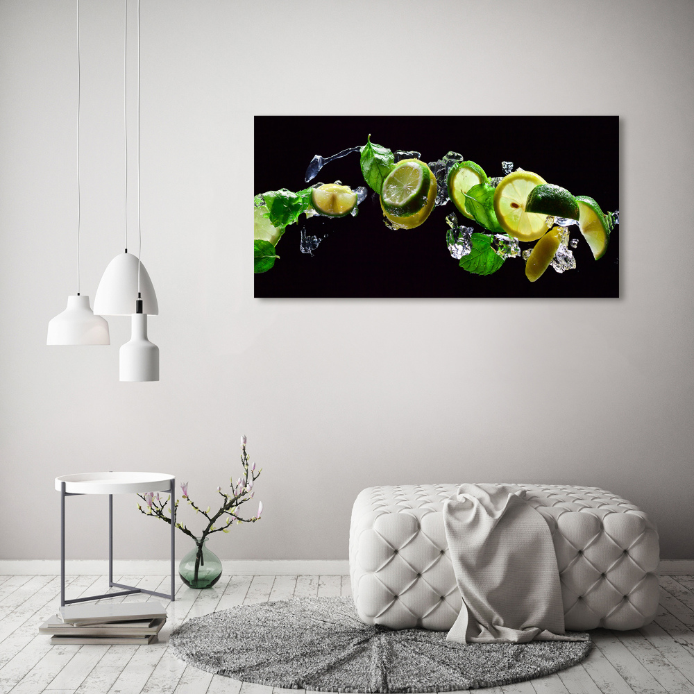 Tableau sur toile Tilleul et citron