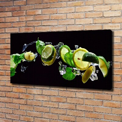 Tableau sur toile Tilleul et citron