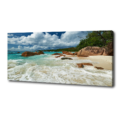 Tableau photo sur toile Plage des Seychelles