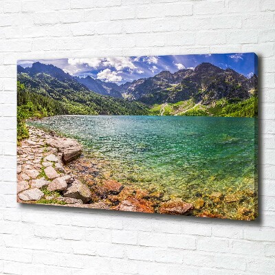 Tableau mural sur toile Lac Morskie Oko Tatry