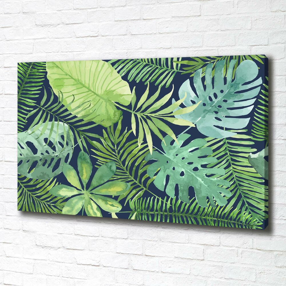 Tableau mural sur toile Feuillage tropical