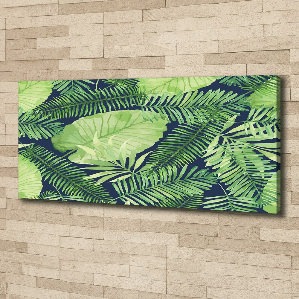 Tableau imprimé sur toile Feuillets tropicaux