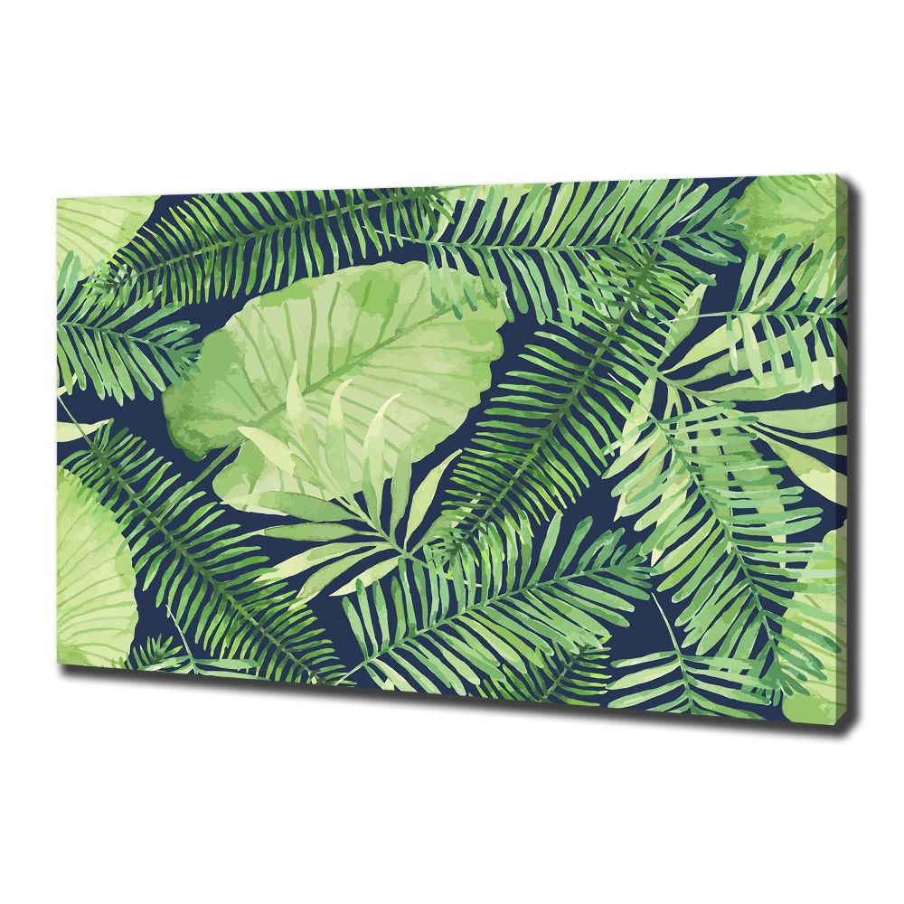 Tableau imprimé sur toile Feuillets tropicaux