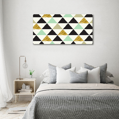 Tableau sur toile Triangles colorés