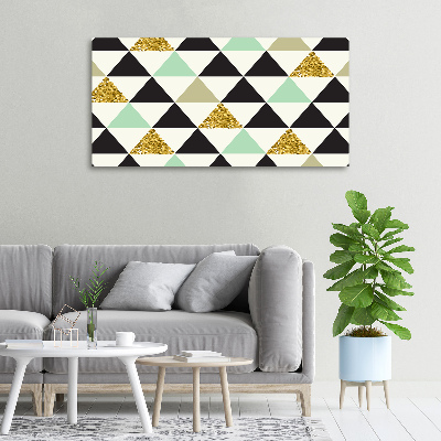 Tableau sur toile Triangles colorés