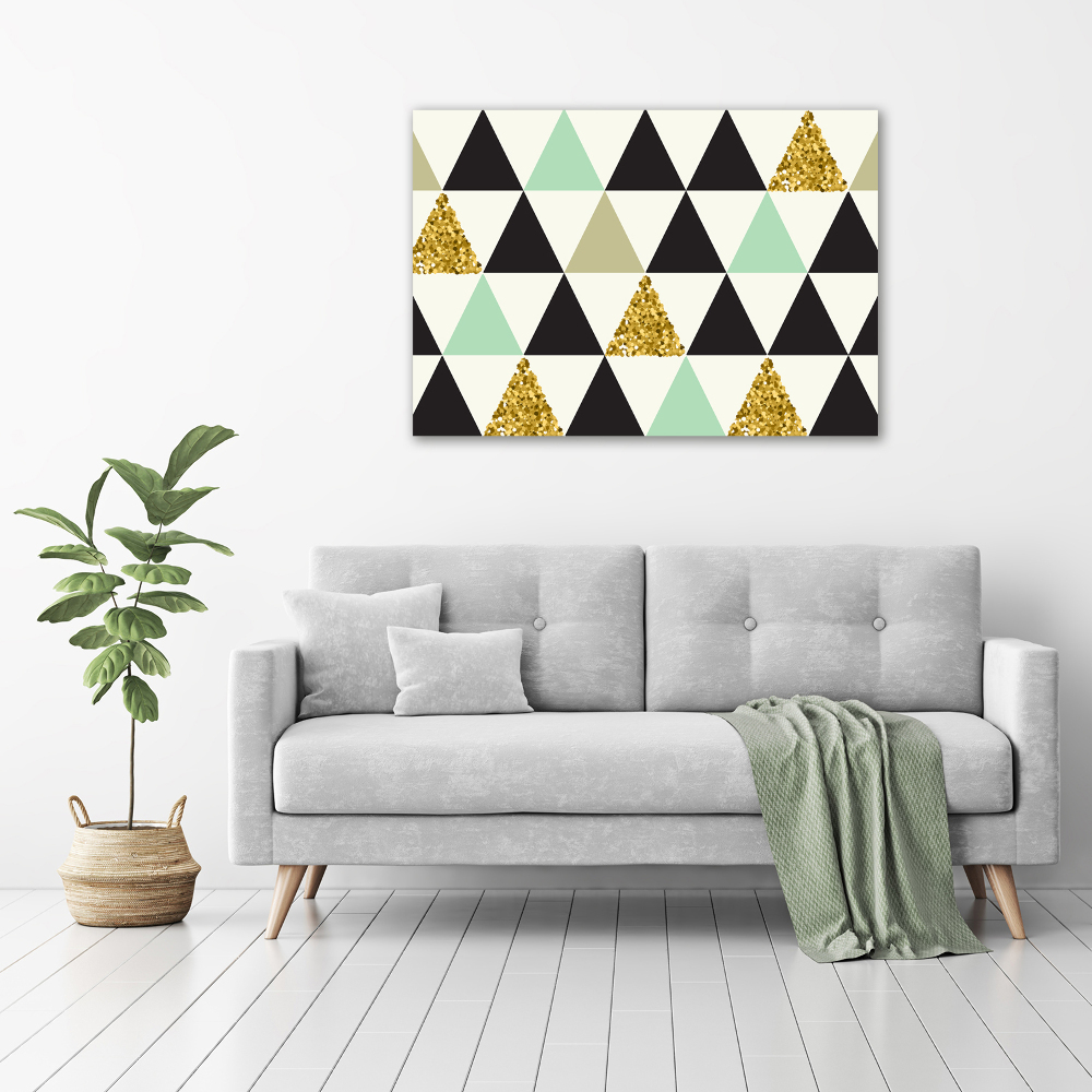 Tableau sur toile Triangles colorés