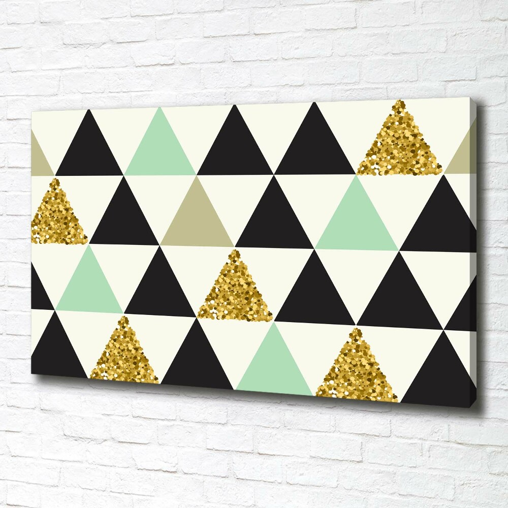 Tableau sur toile Triangles colorés