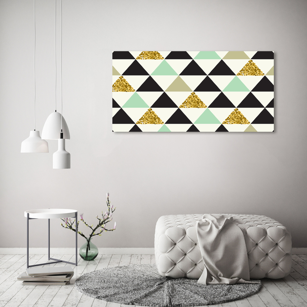 Tableau sur toile Triangles colorés