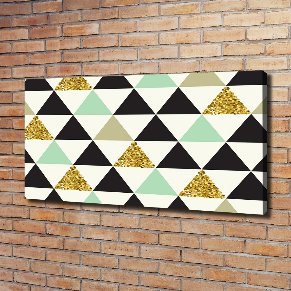 Tableau sur toile Triangles colorés