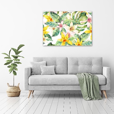 Tableau toile imprimée Orchidée plante à fleurs