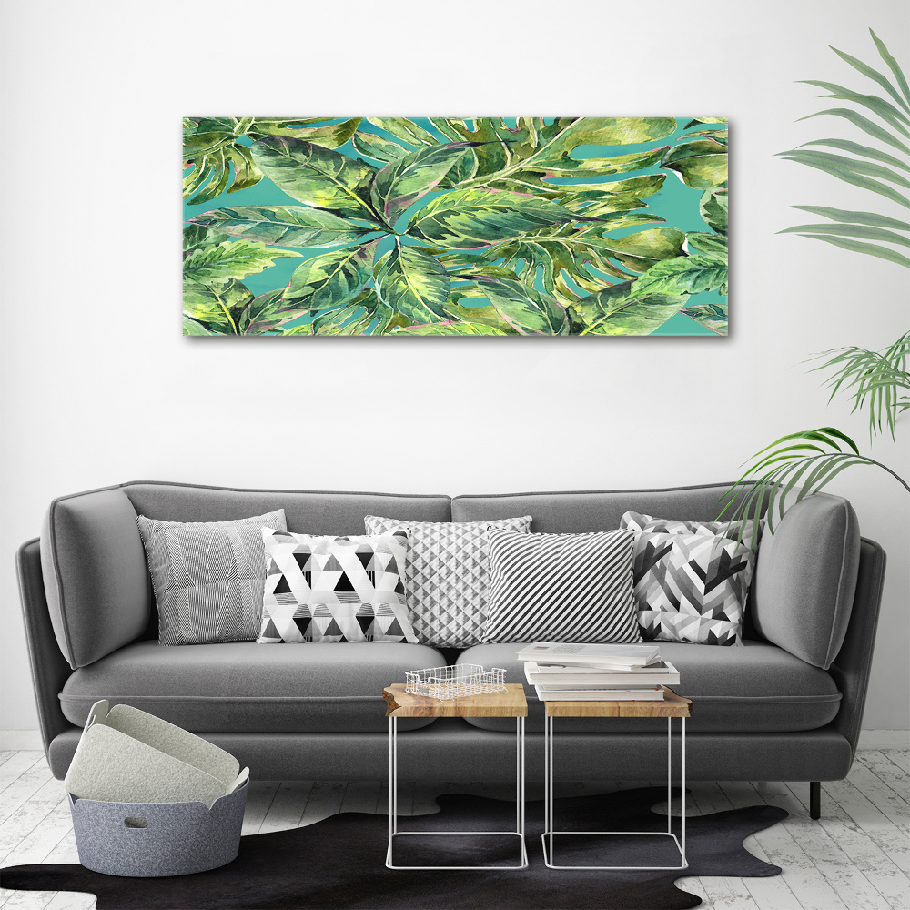 Tableau photo sur toile Feuillets tropicaux