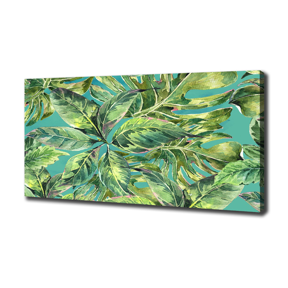 Tableau photo sur toile Feuillets tropicaux