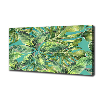 Tableau photo sur toile Feuillets tropicaux