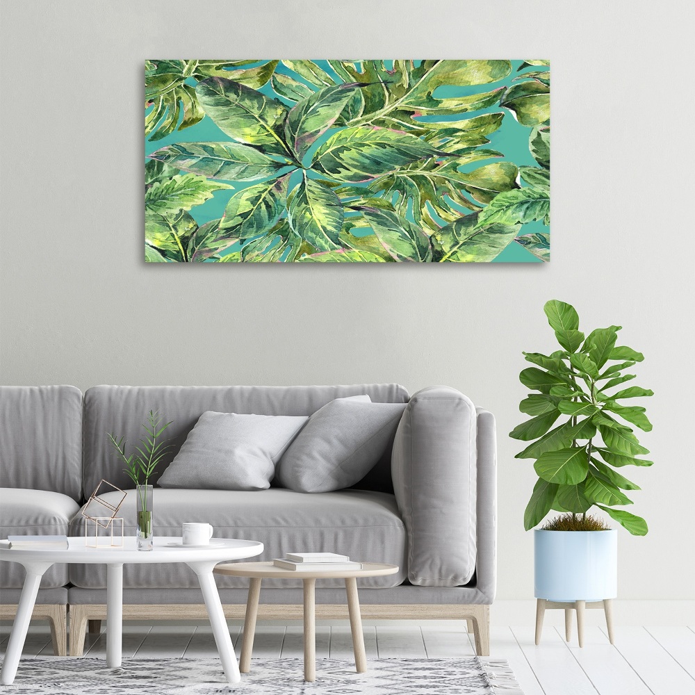 Tableau photo sur toile Feuillets tropicaux