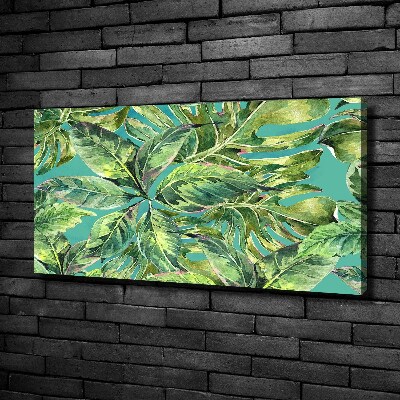 Tableau photo sur toile Feuillets tropicaux