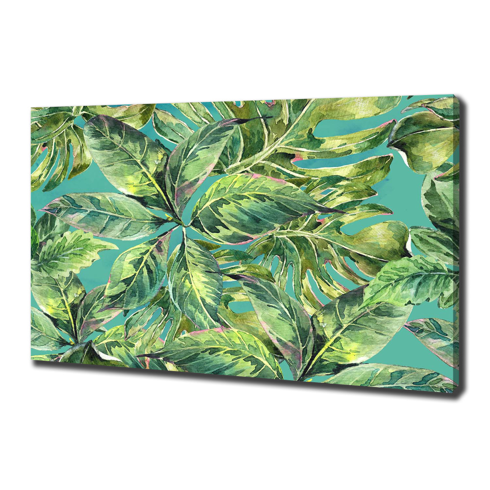 Tableau photo sur toile Feuillets tropicaux