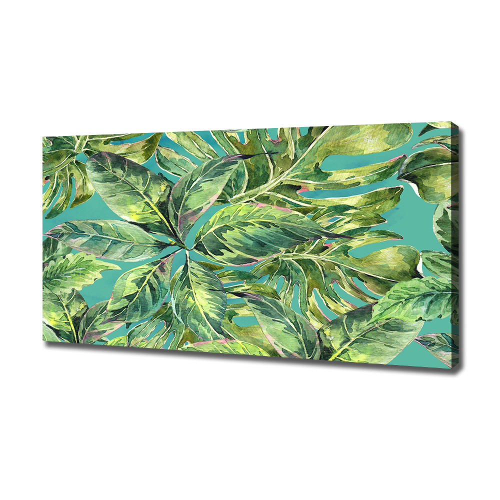 Tableau photo sur toile Feuillets tropicaux