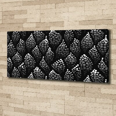 Tableau mural sur toile Points noirs et blancs