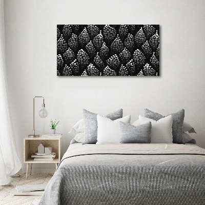 Tableau mural sur toile Points noirs et blancs