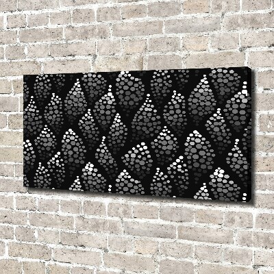 Tableau mural sur toile Points noirs et blancs