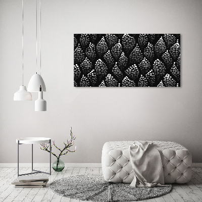 Tableau mural sur toile Points noirs et blancs