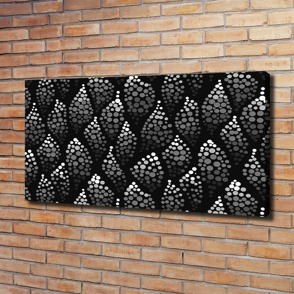 Tableau mural sur toile Points noirs et blancs