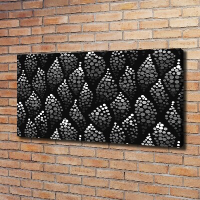 Tableau mural sur toile Points noirs et blancs