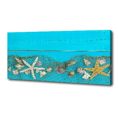 Tableau photo sur toile Étoile de mer et coquillages