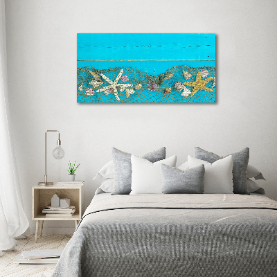 Tableau photo sur toile Étoile de mer et coquillages