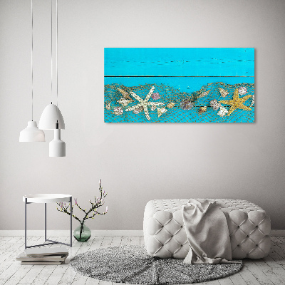 Tableau photo sur toile Étoile de mer et coquillages