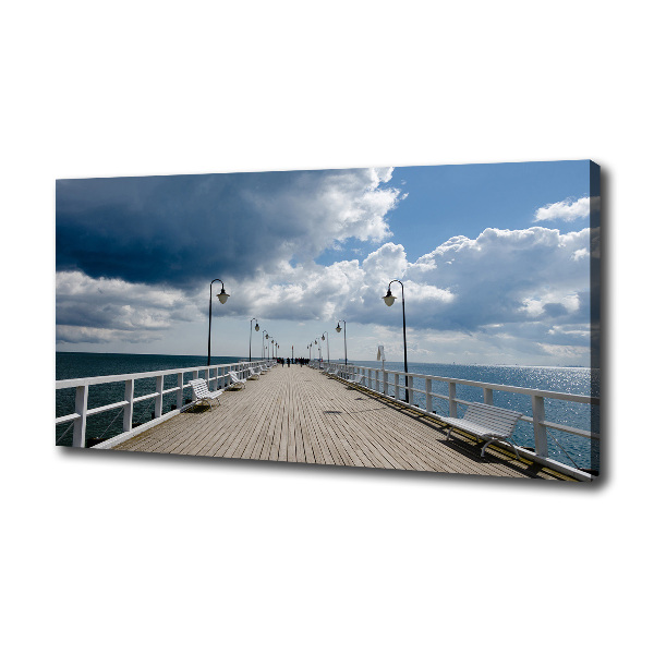 Tableau photo sur toile Jetée à Orłowo