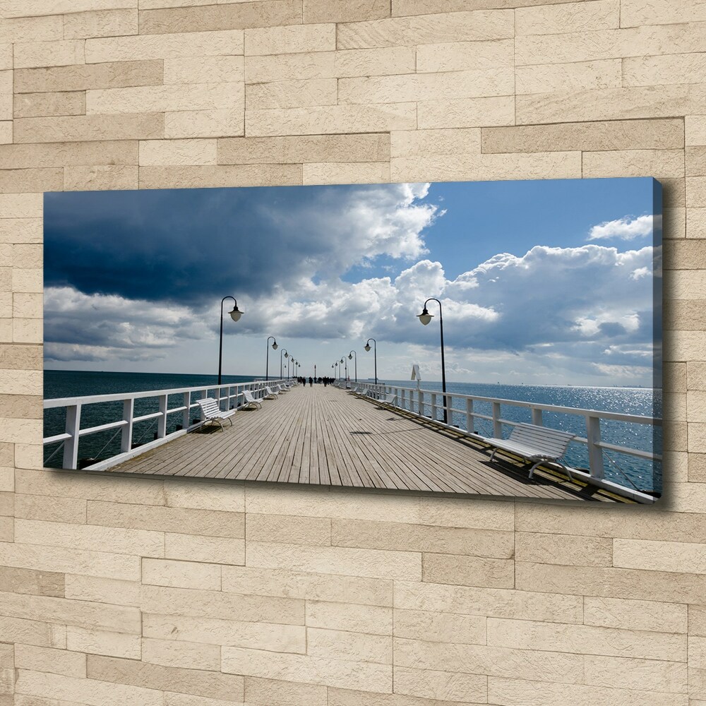 Tableau photo sur toile Jetée à Orłowo