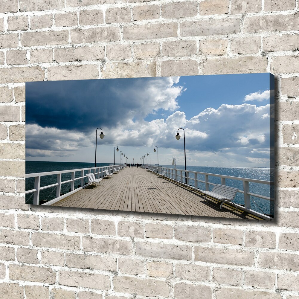 Tableau photo sur toile Jetée à Orłowo