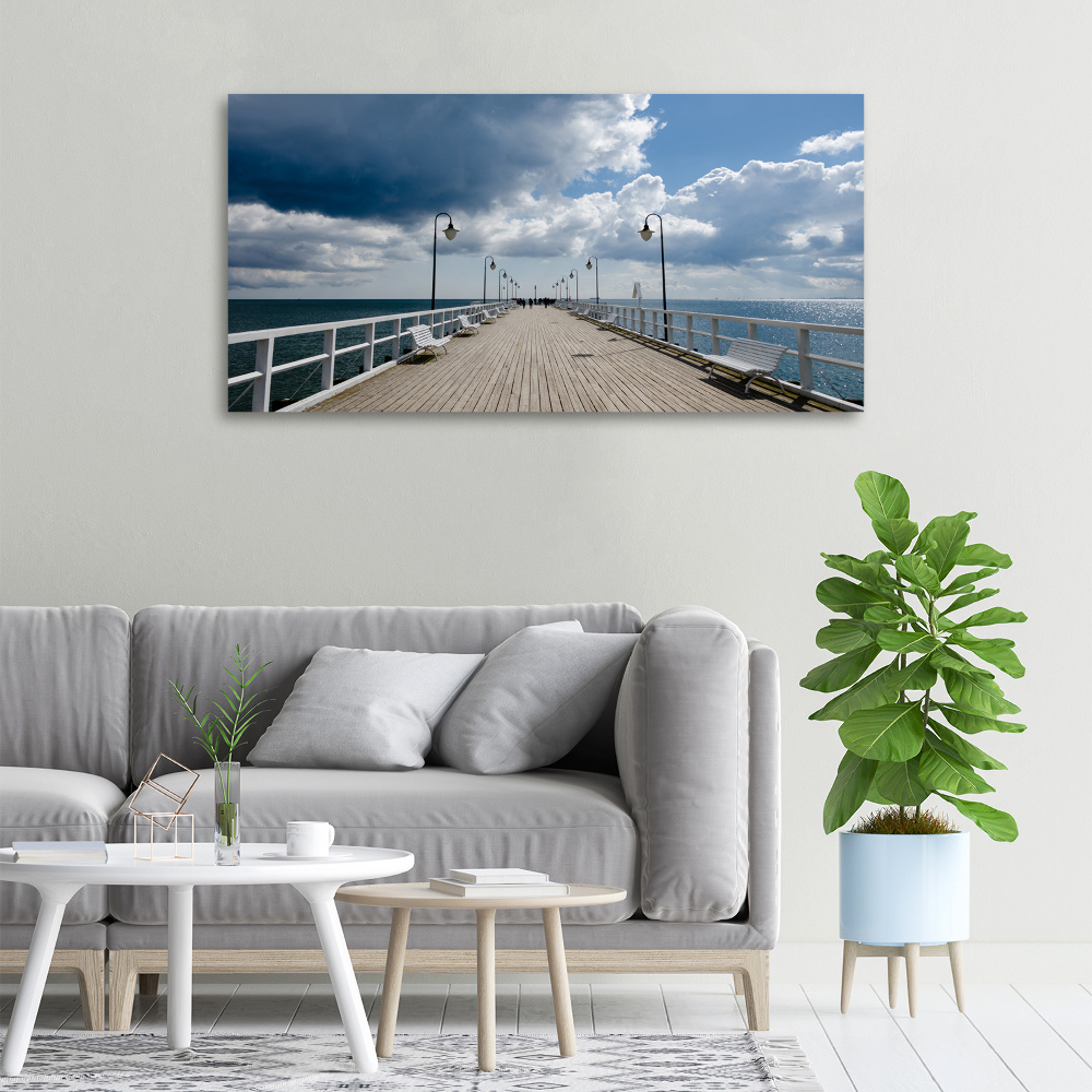 Tableau photo sur toile Jetée à Orłowo