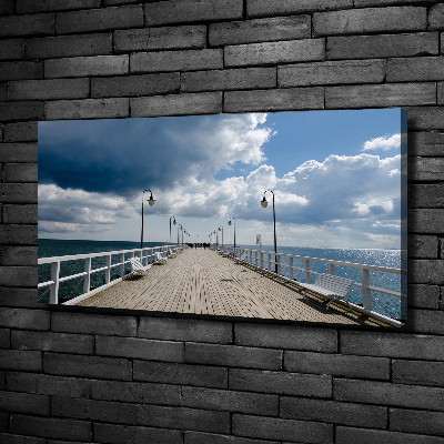 Tableau photo sur toile Jetée à Orłowo