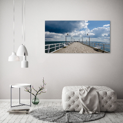 Tableau photo sur toile Jetée à Orłowo