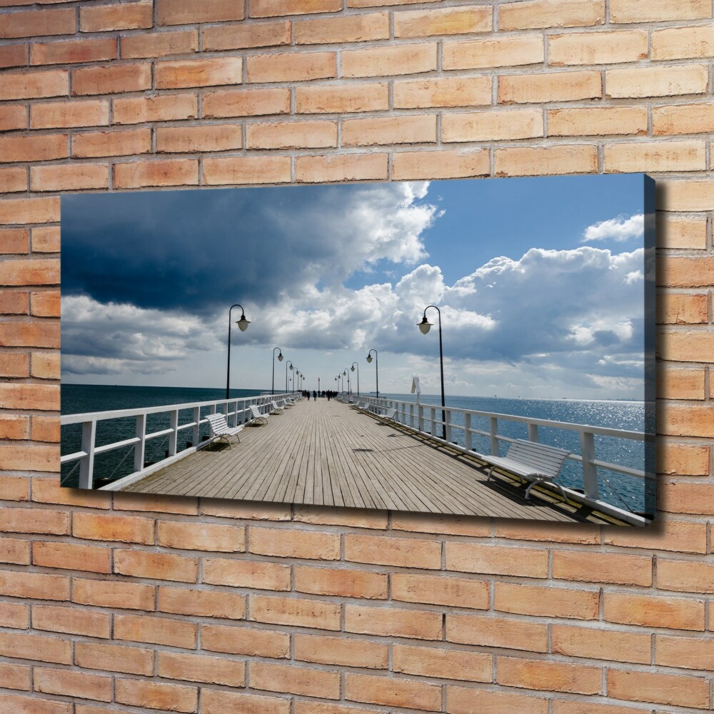 Tableau photo sur toile Jetée à Orłowo