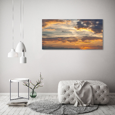 Tableau imprimé sur toile Le coucher de soleil