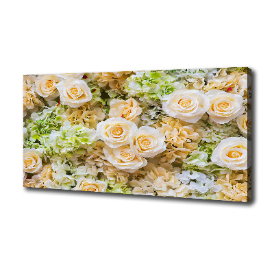 Tableau toile imprimée Roses fleurs