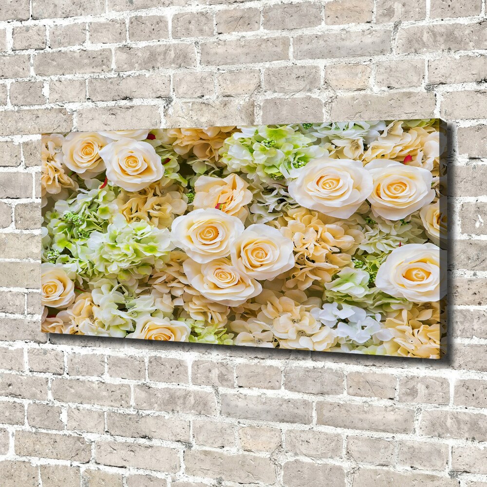 Tableau toile imprimée Roses fleurs