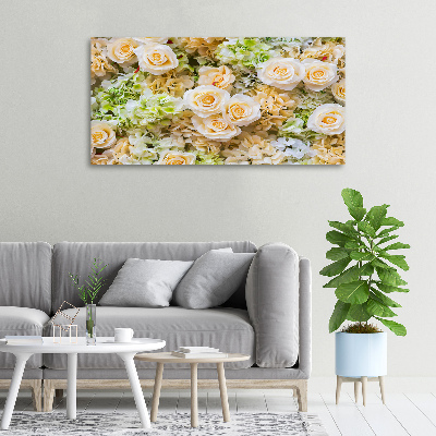 Tableau toile imprimée Roses fleurs