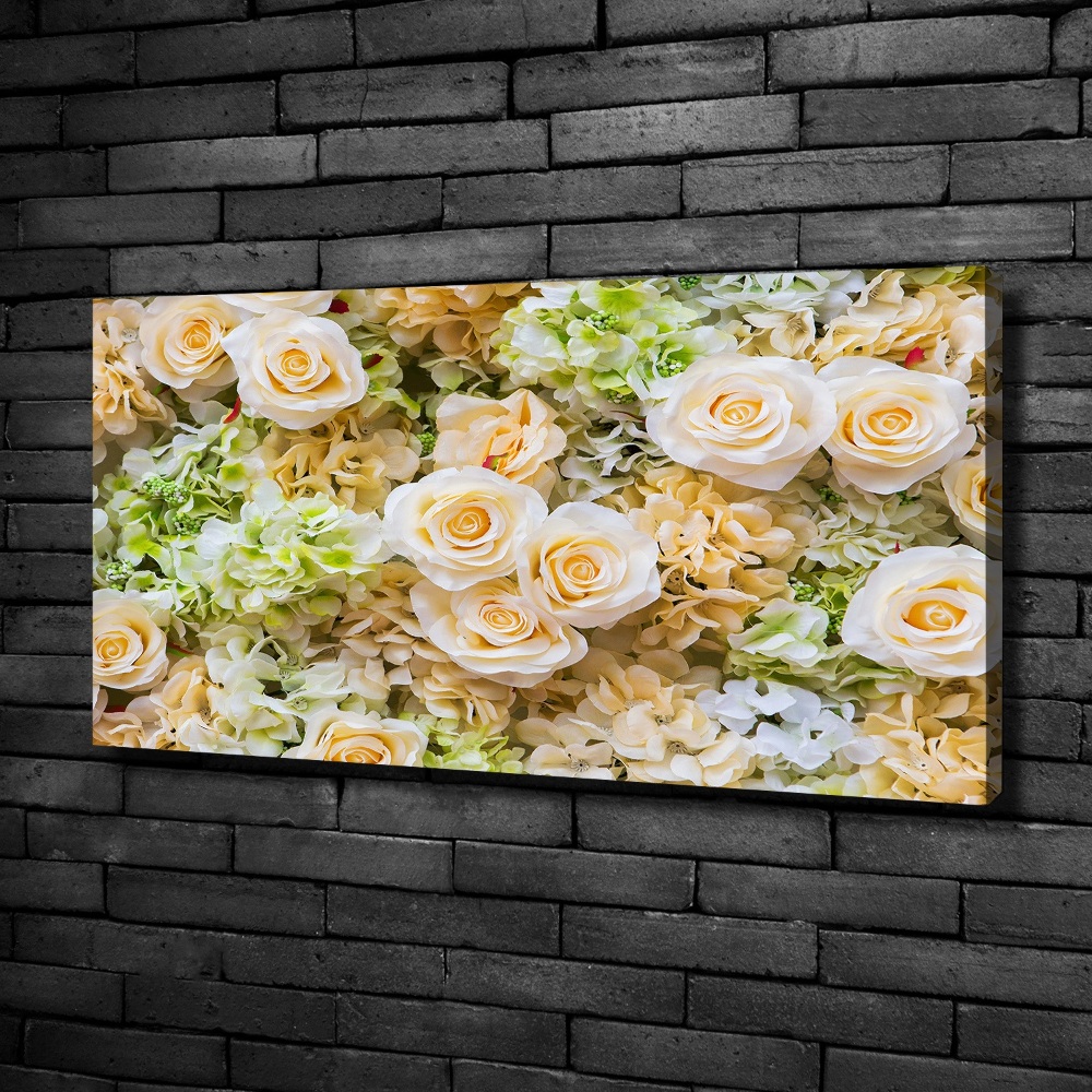 Tableau toile imprimée Roses fleurs